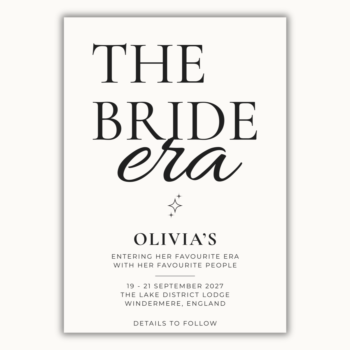 THE BRIDE ERA
